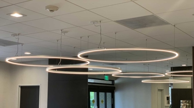 Lighting Installation in Lobby Photo